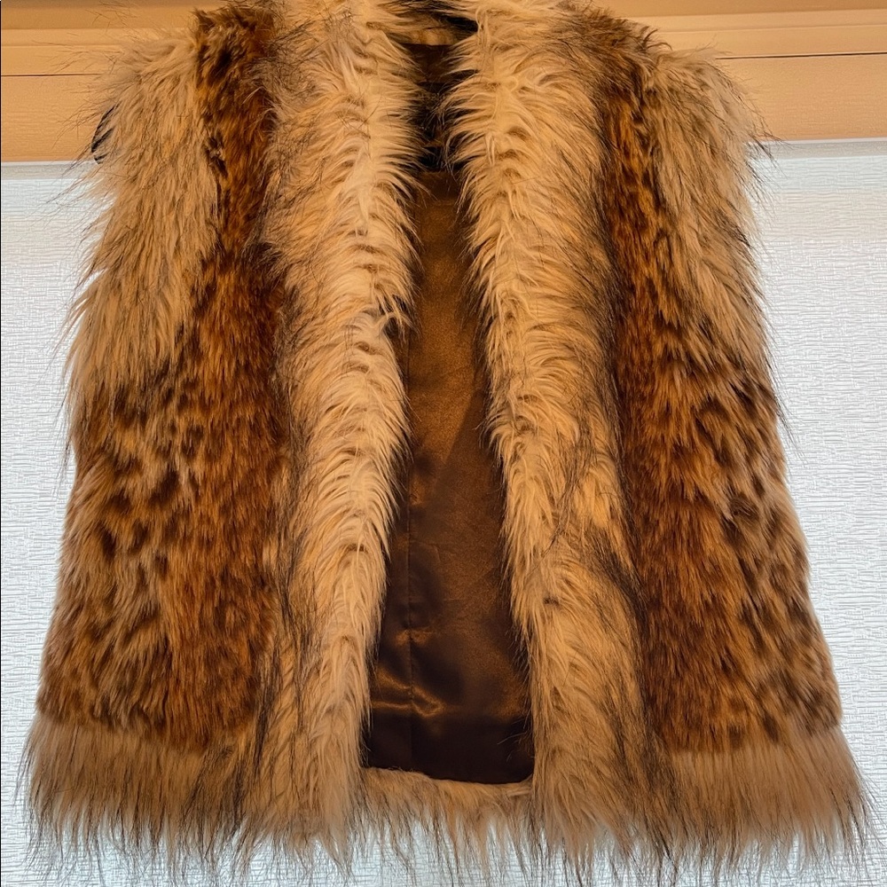 Faux fur vest